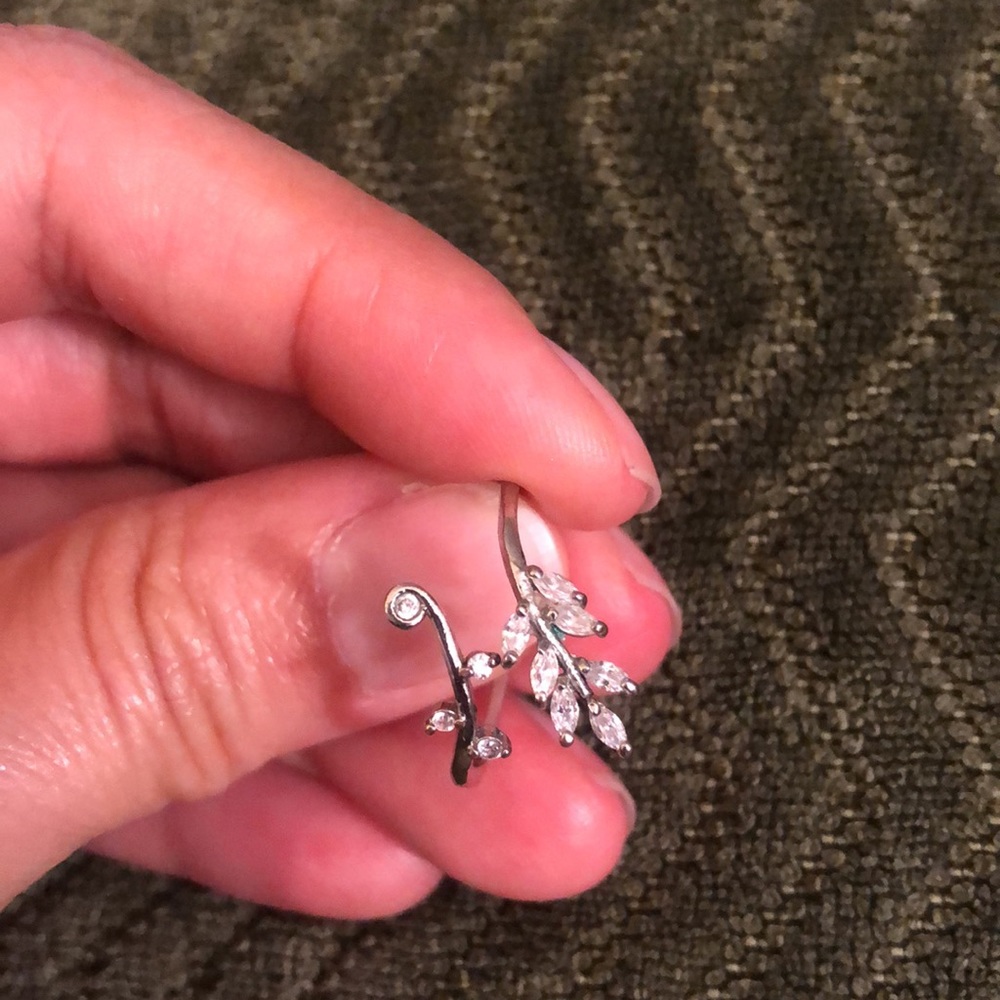 🍃 Set of three fairy leaf wood princess rings 5,6,7 - Picture 14 of 16